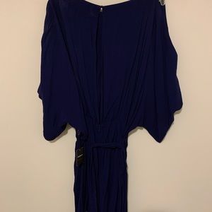 Dark Blue Dolman Sleeve Dress
